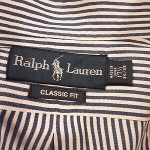 RALPH LAUREN MENS LONG SLEEVE BUTTON UP SHIRT SIZE 17